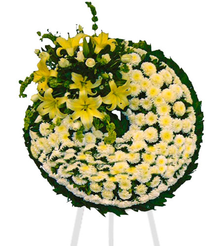 Corona Fúnebre con parante 37