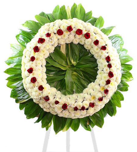 Corona Fúnebre con parante 102