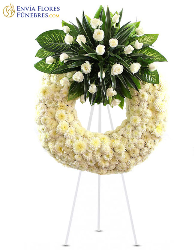 Corona Fúnebre con parante 103