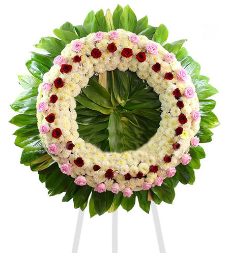 Corona Fúnebre con parante 104