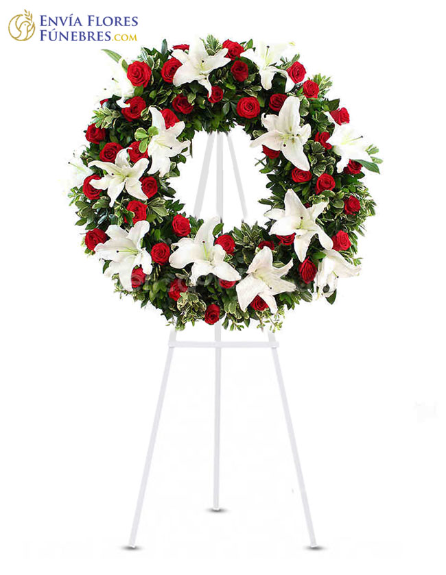 Corona Fúnebre con parante - COR556