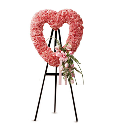 Corazón Fúnebre con Rosas