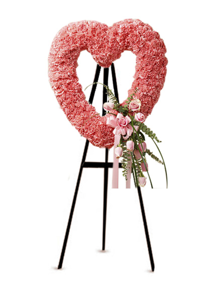 Corazón Fúnebre con Rosas
